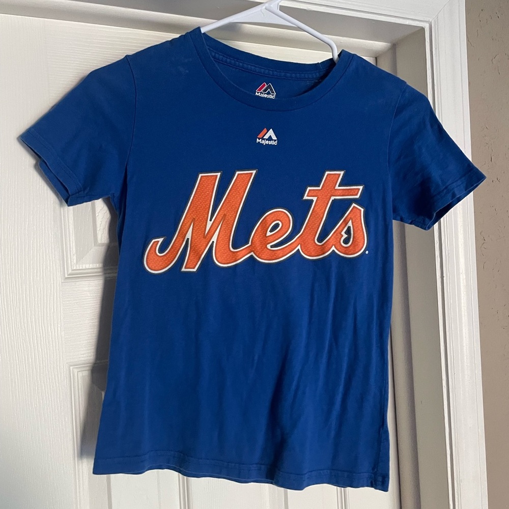 Majestic Kids Blue Mets Curtis Granderson T-Shirt
